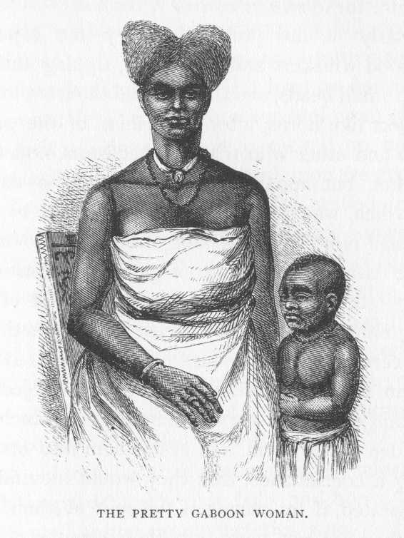The pretty Gaboon woman